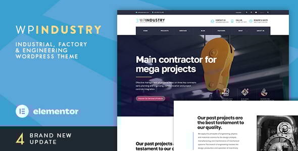 WP Industry - Industrial WordPress Theme Logo